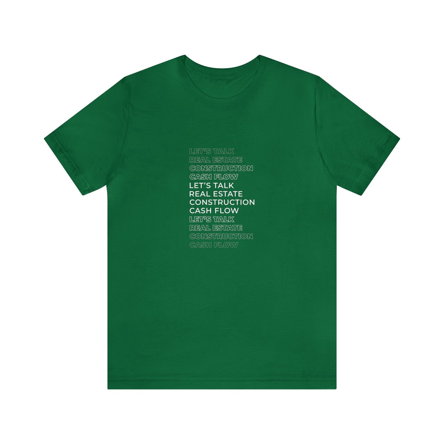 Real Estate, Construction, Cash Flow Short Sleeve Tee