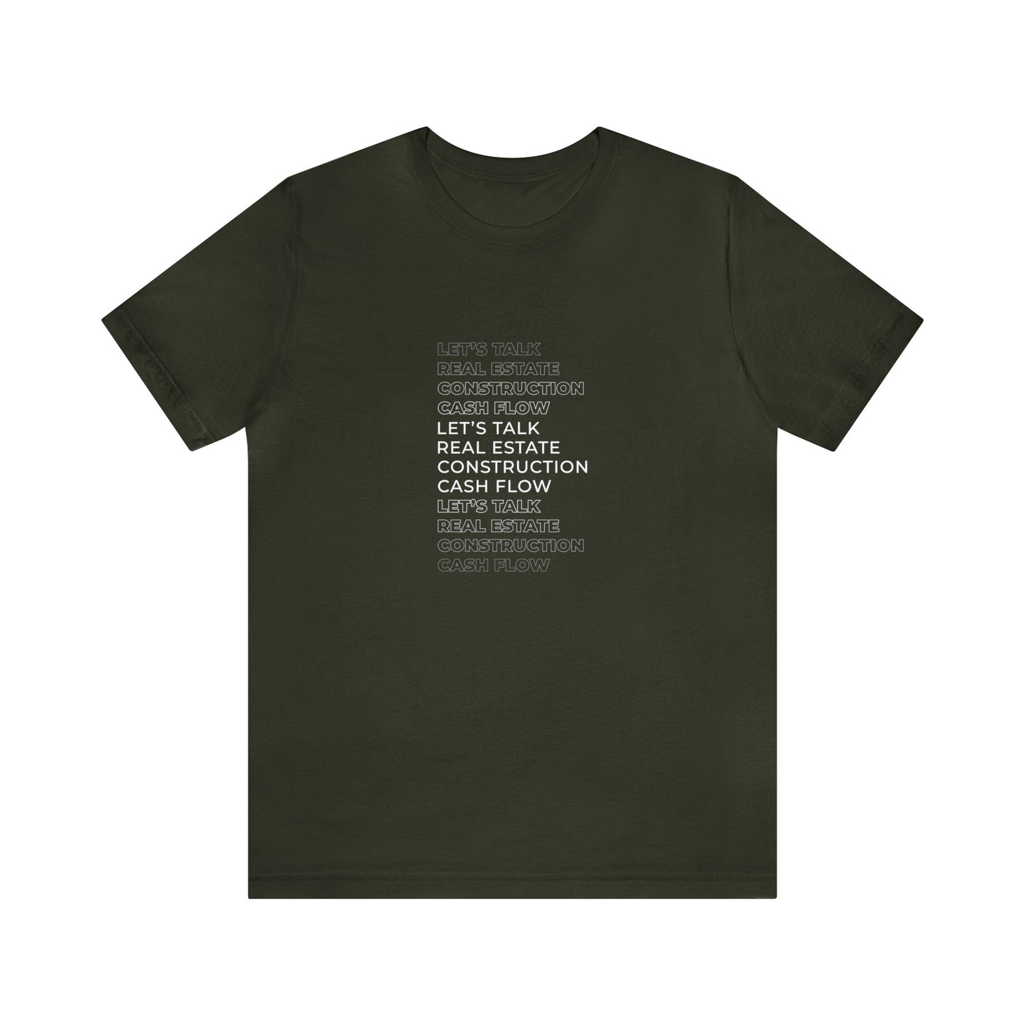 Real Estate, Construction, Cash Flow Short Sleeve Tee