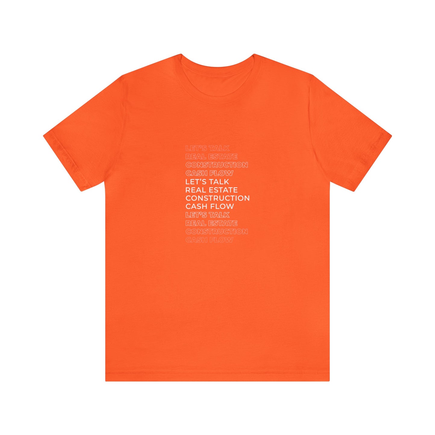Real Estate, Construction, Cash Flow Short Sleeve Tee