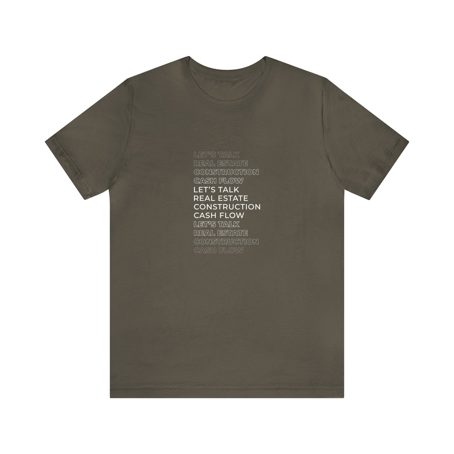 Real Estate, Construction, Cash Flow Short Sleeve Tee
