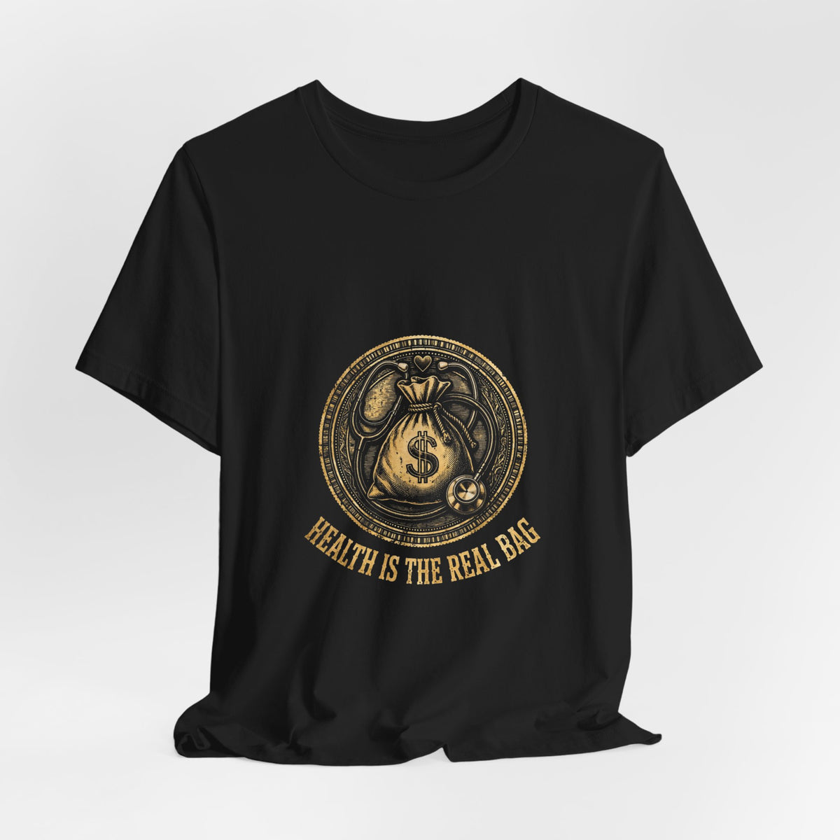 Grow Bella "Health Is the Real Bag" Illustrated Tee