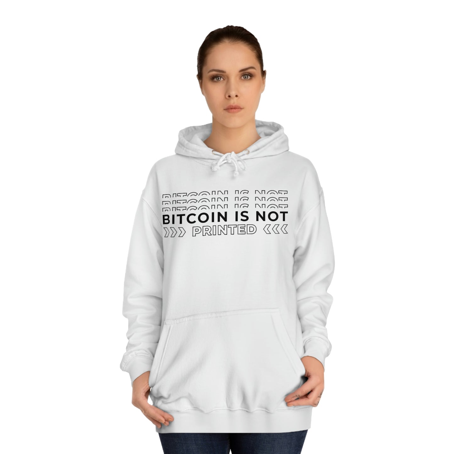 Bitcoin Is not printed Hoodie