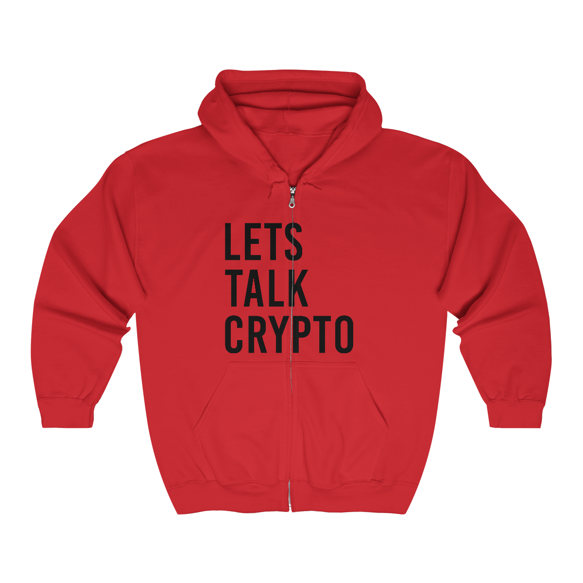 Lets talk Crypto Full Zip Hooded Sweatshirt