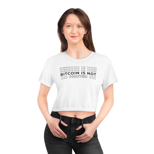 BTC is not printed Crop Tee