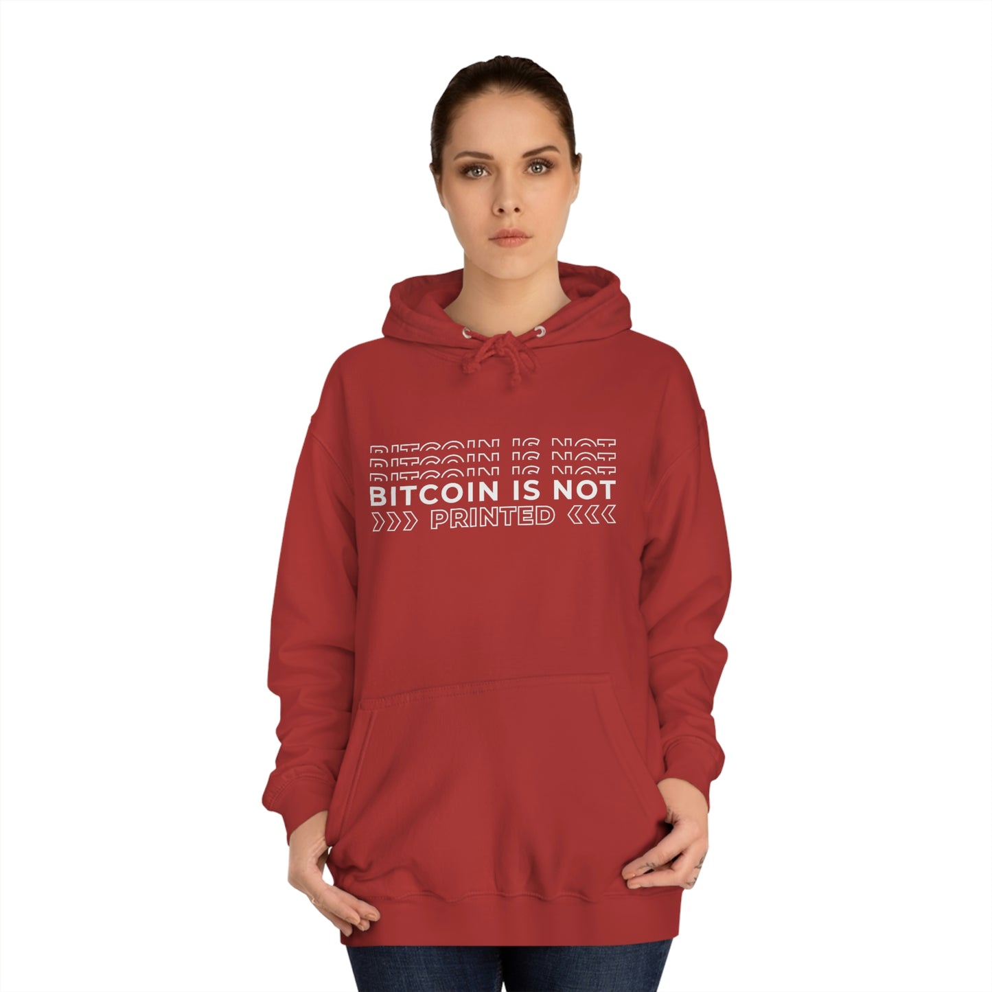 Bitcoin Is not printed Hoodie