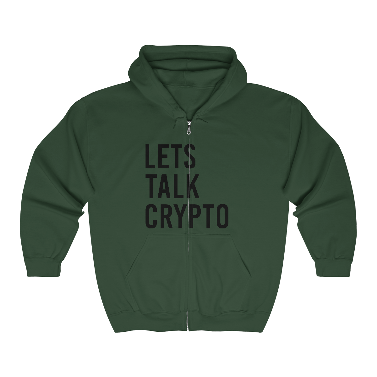 Lets talk Crypto Full Zip Hooded Sweatshirt
