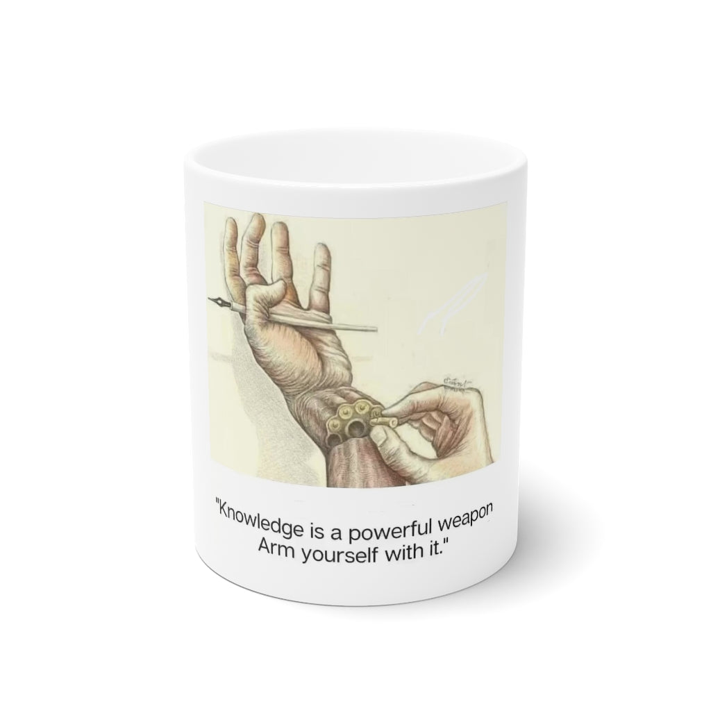 Knowledge is Power 15 & 11oz White Ceramic Mug