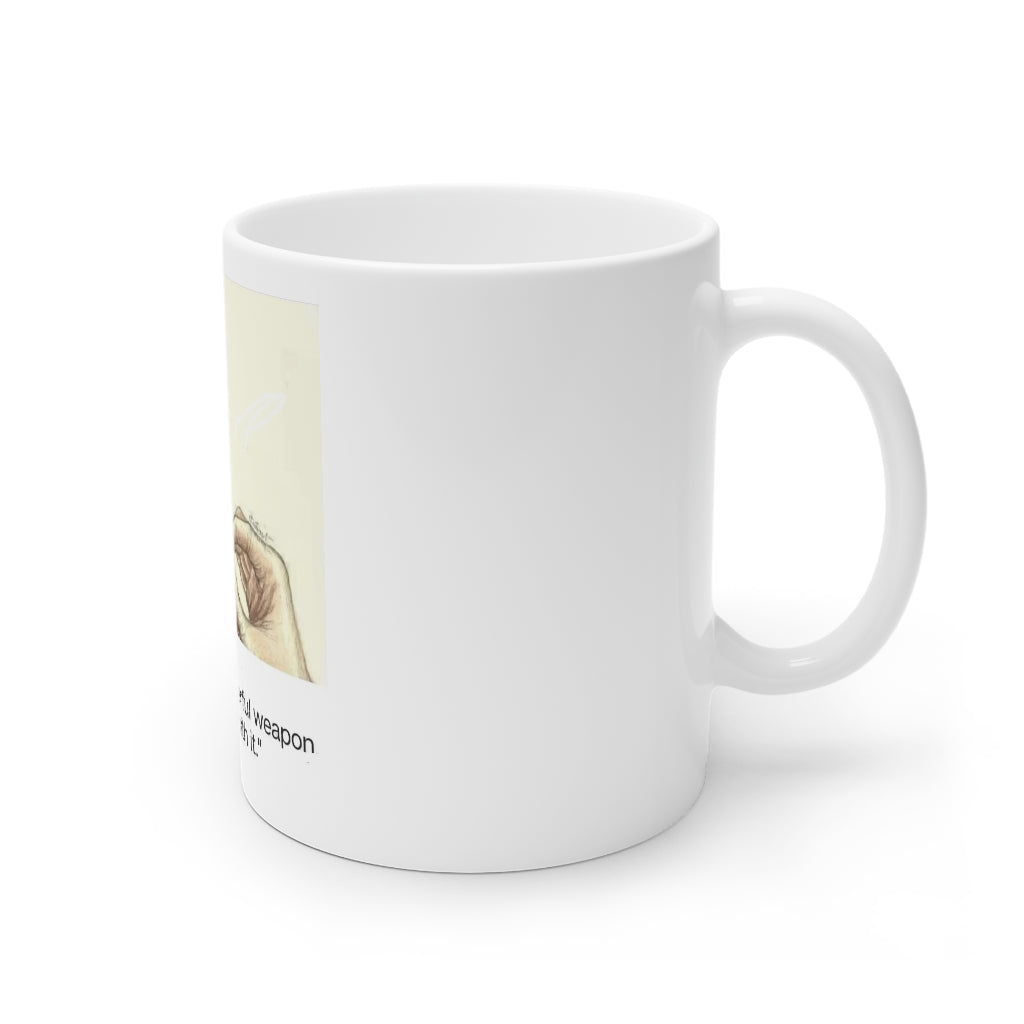 Knowledge is Power 15 & 11oz White Ceramic Mug