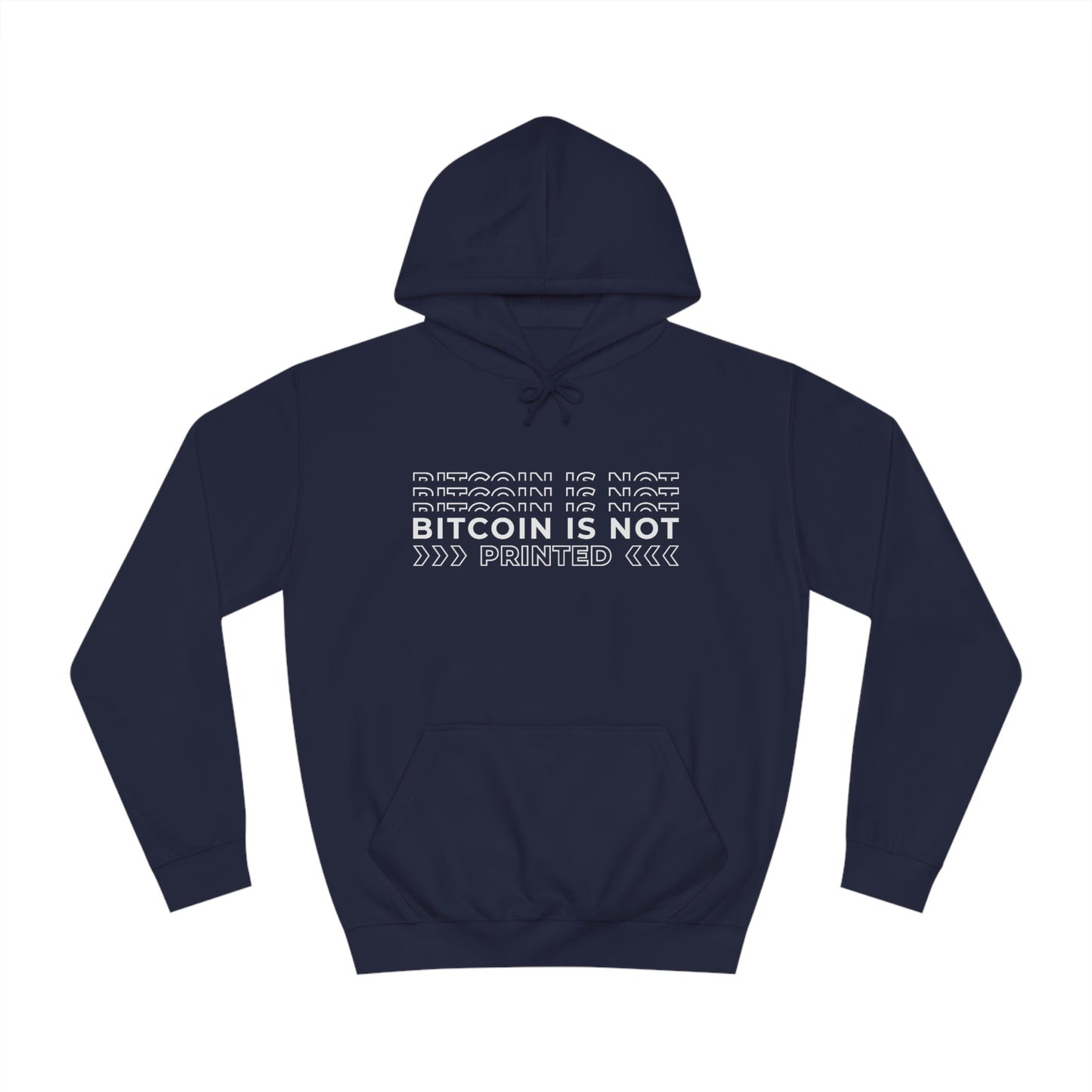 Bitcoin Is not printed Hoodie
