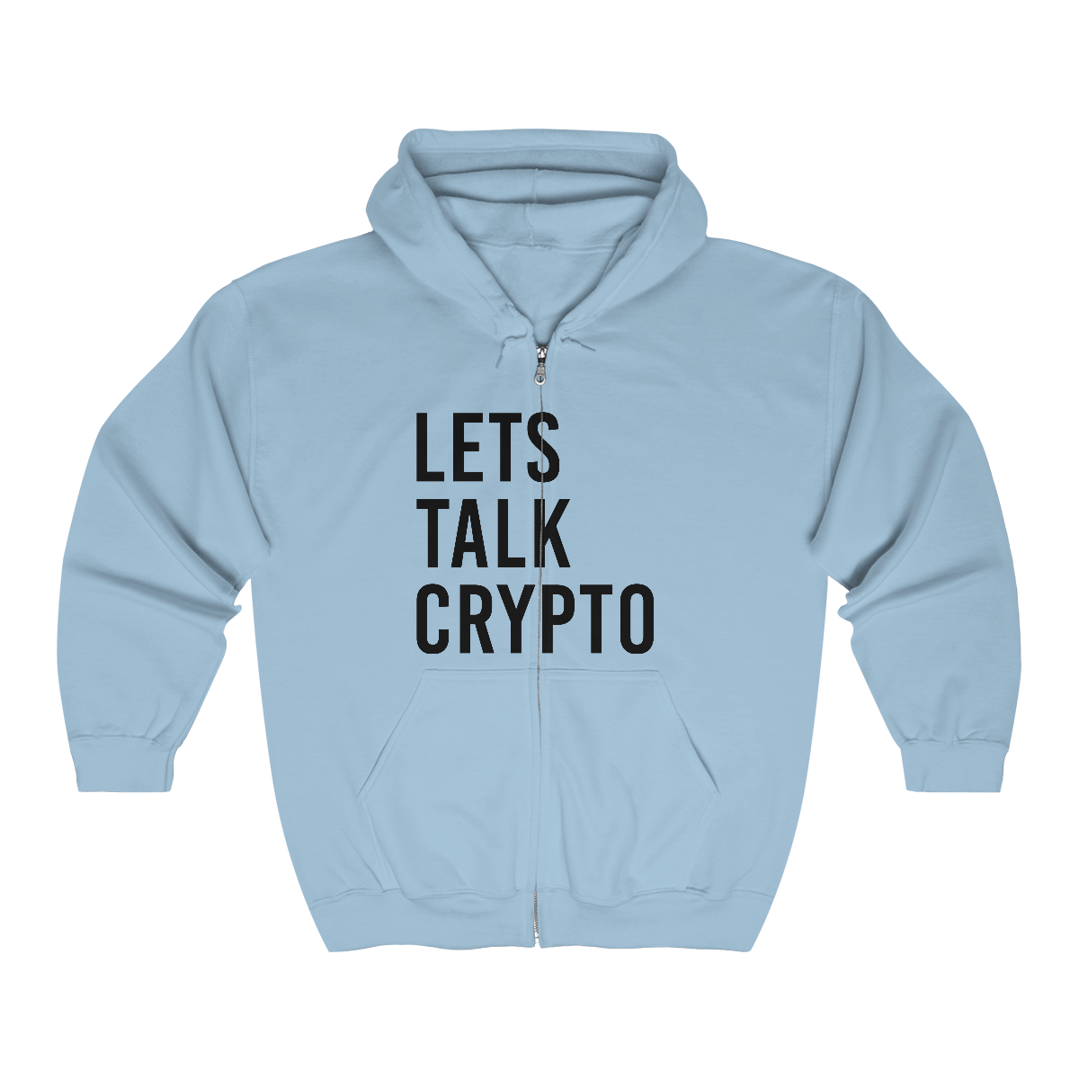 Lets talk Crypto Full Zip Hooded Sweatshirt