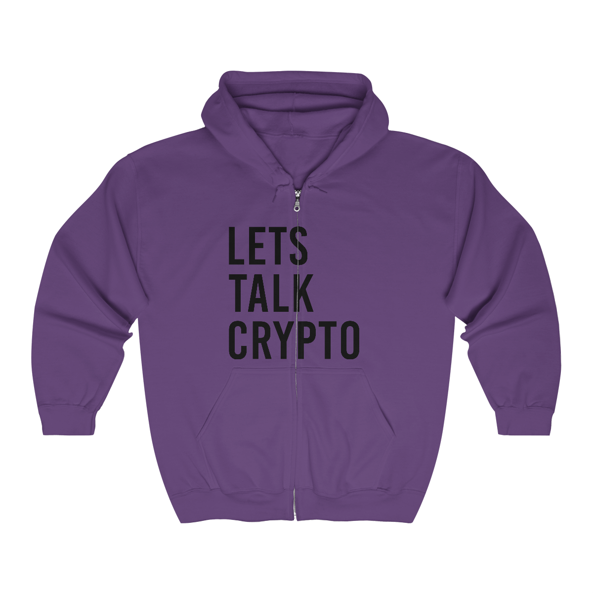 Lets talk Crypto Full Zip Hooded Sweatshirt