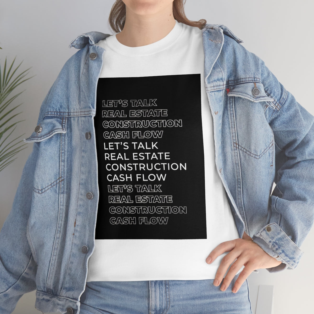 Real Estate, Construction, Cash Flow Cotton Tee