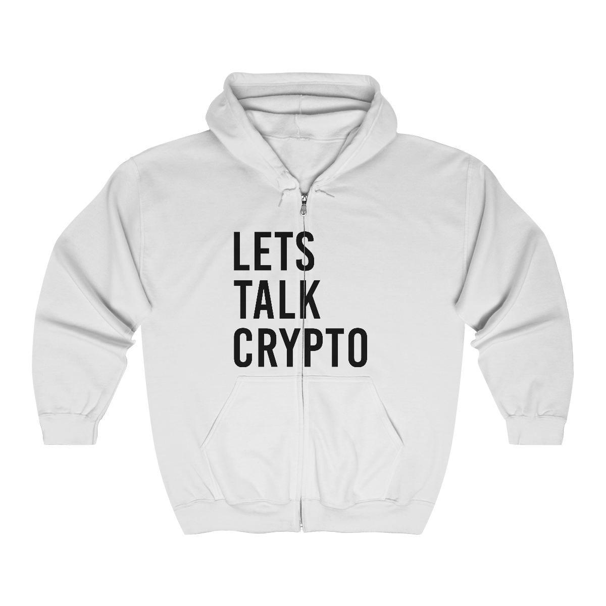 Lets talk Crypto Full Zip Hooded Sweatshirt
