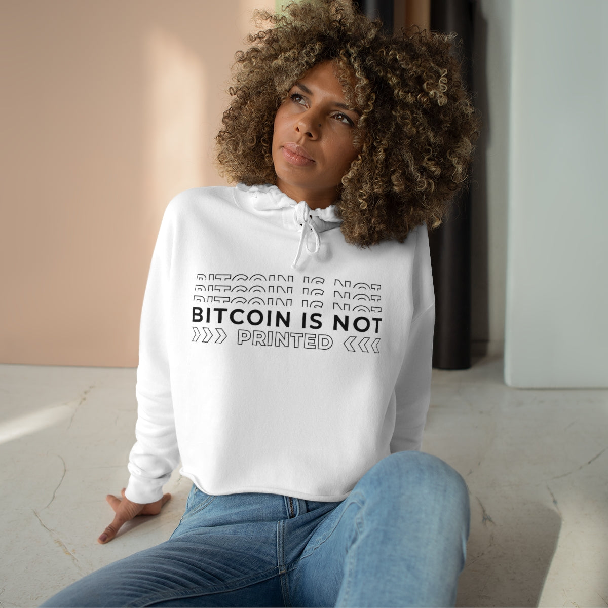 Bitcoin Crop Hoodie