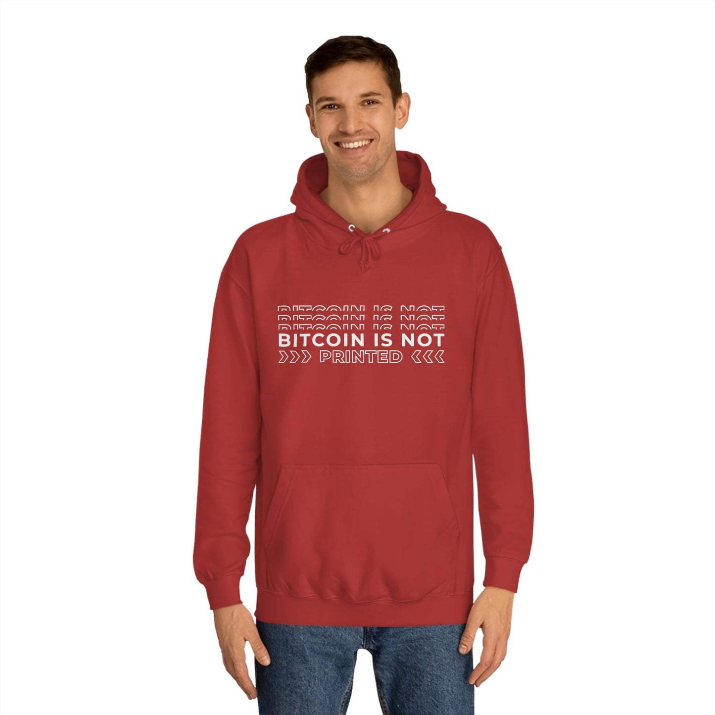 Bitcoin Is not printed Hoodie