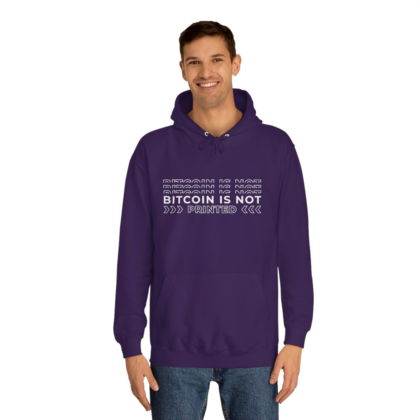 Bitcoin Is not printed Hoodie