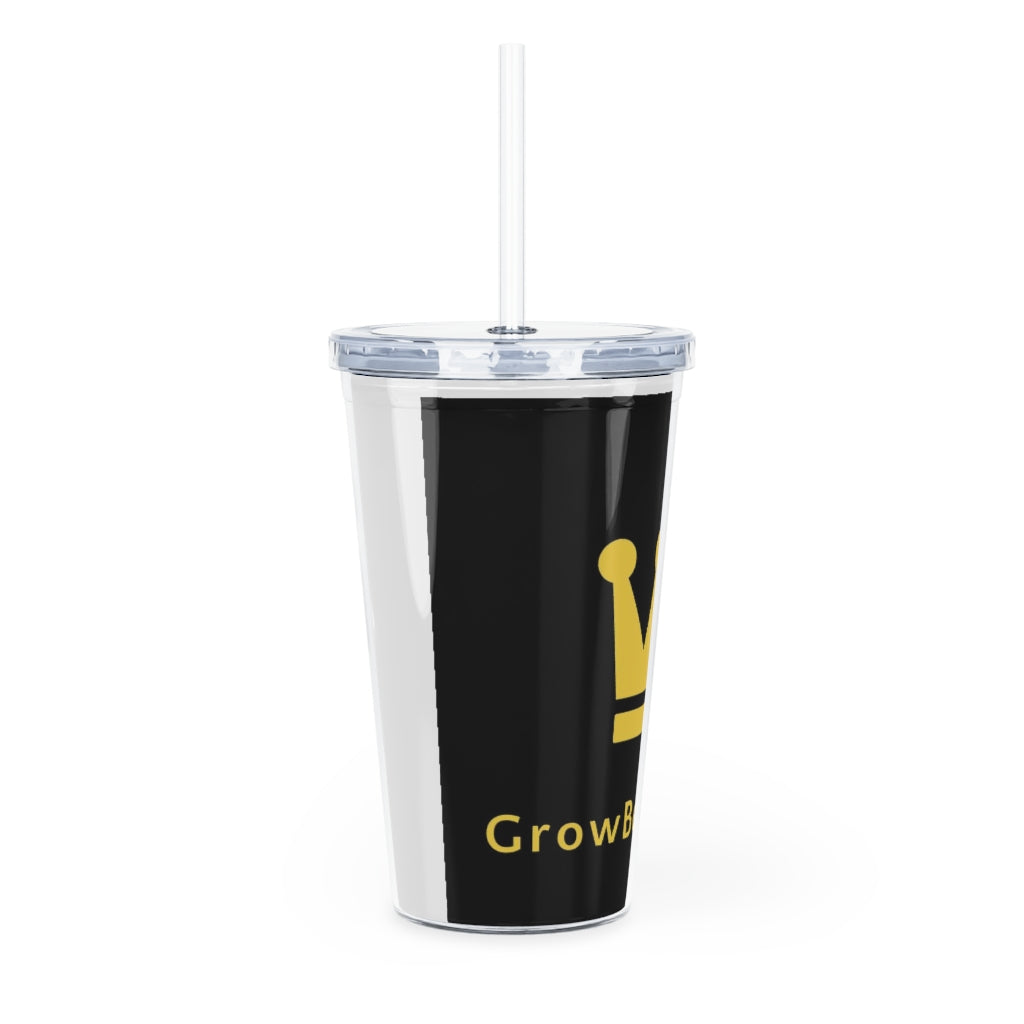 Plastic Tumbler with Straw