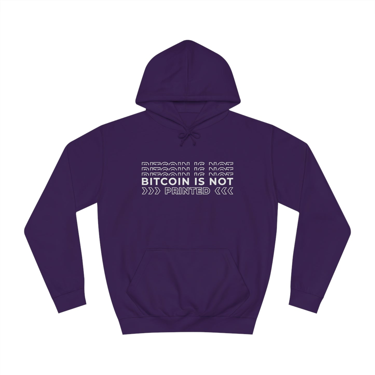 Bitcoin Is not printed Hoodie