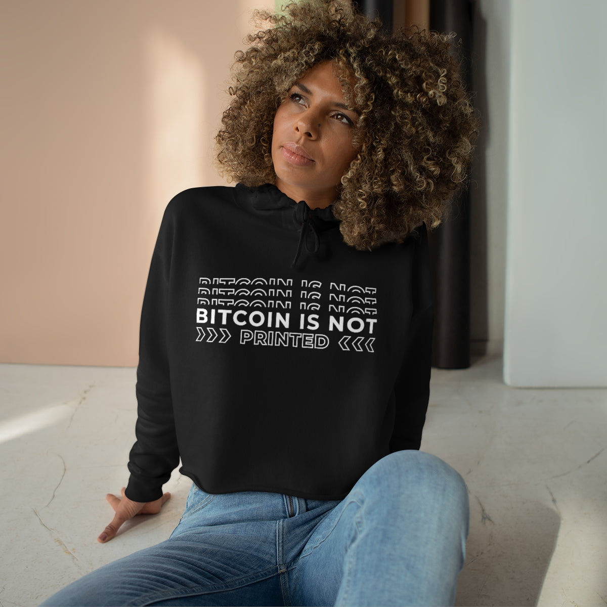 Bitcoin Crop Hoodie
