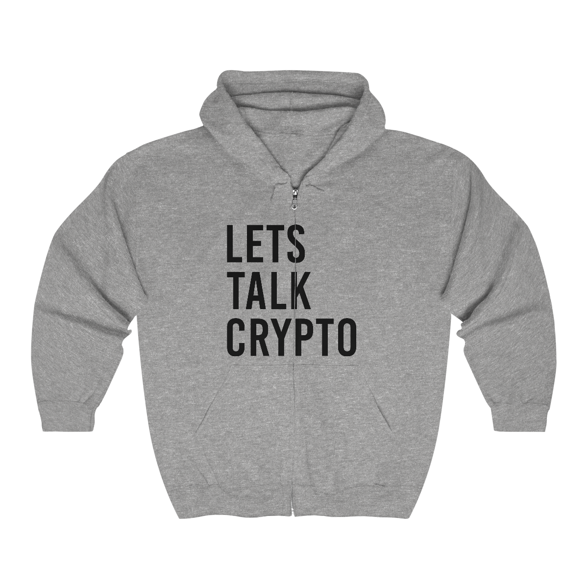 Lets talk Crypto Full Zip Hooded Sweatshirt