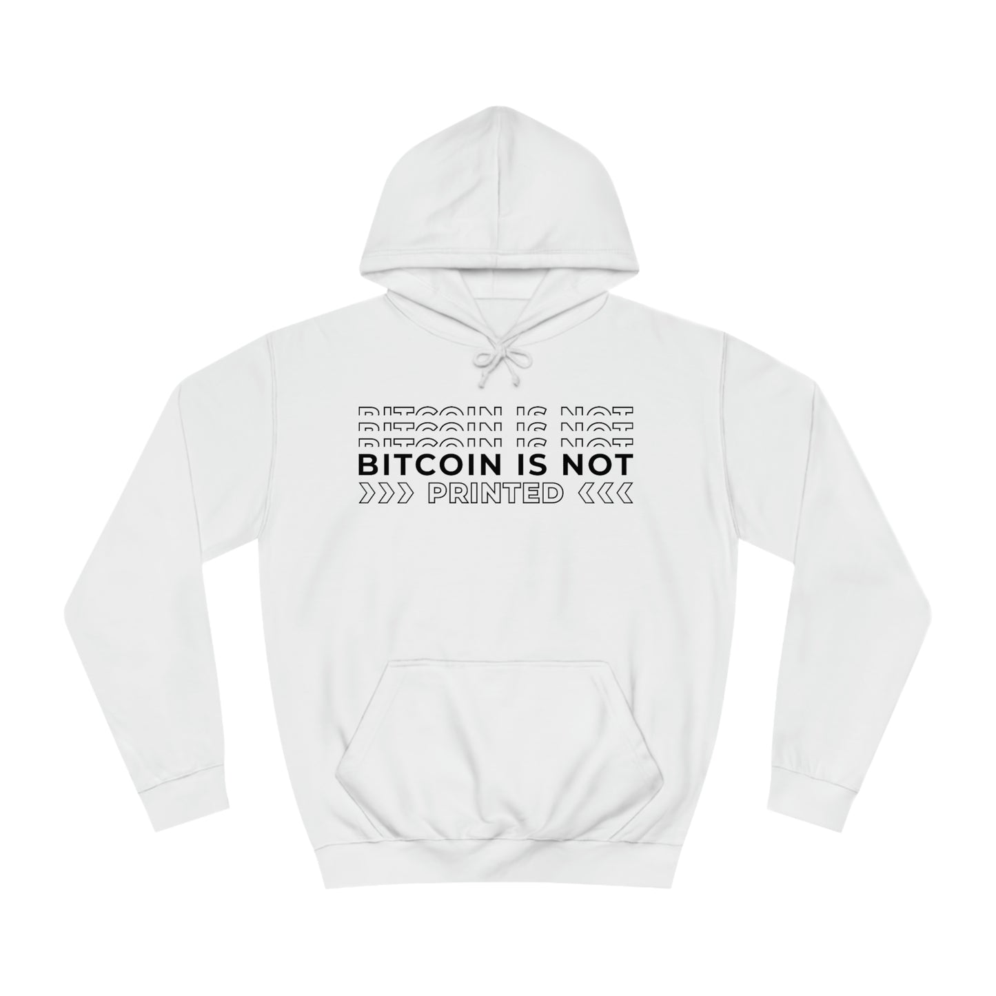 Bitcoin Is not printed Hoodie