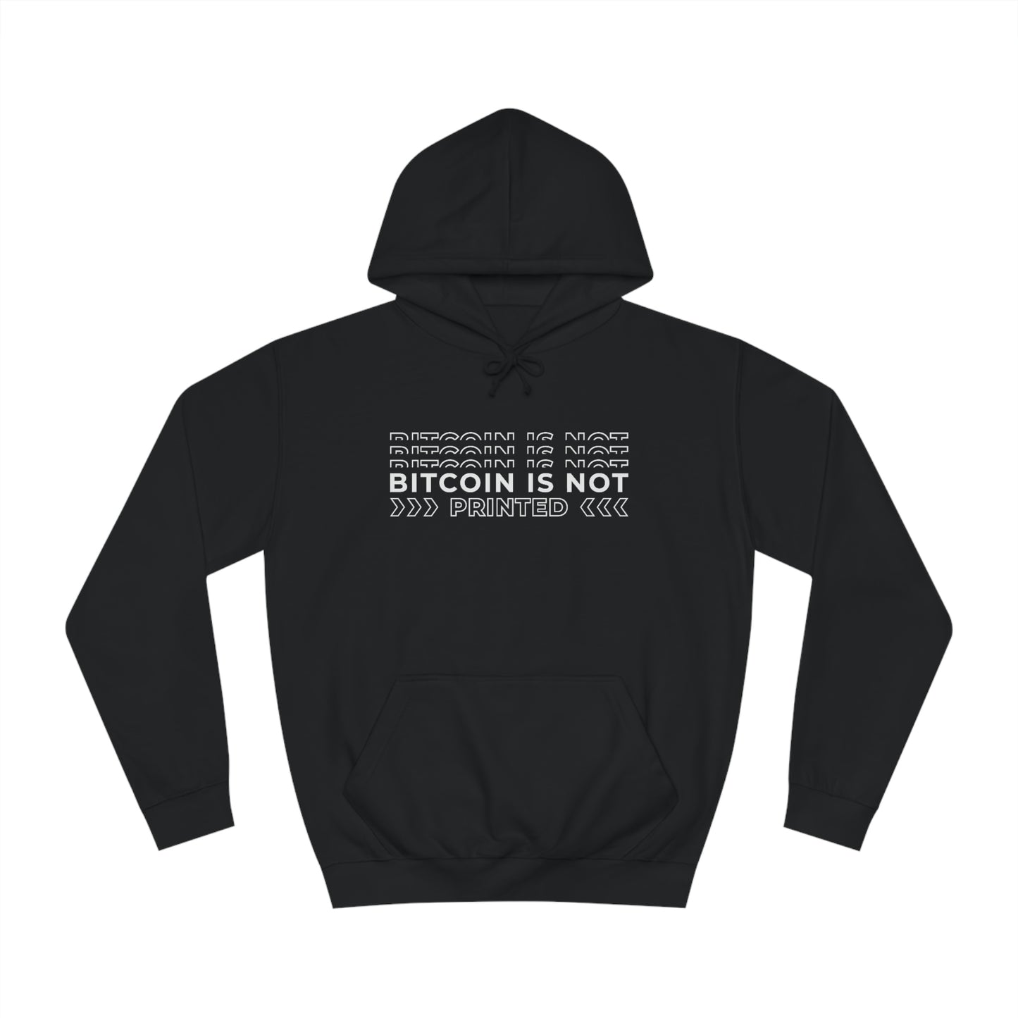 Bitcoin Is not printed Hoodie