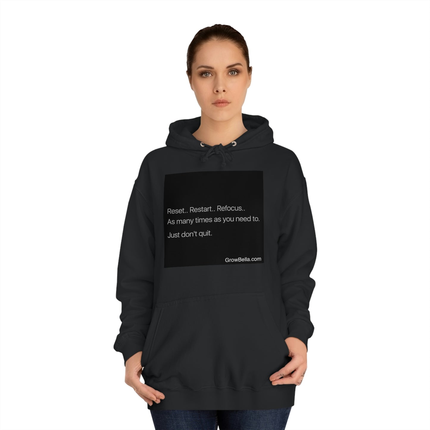 Reset, Restart, Refocus Hoodie