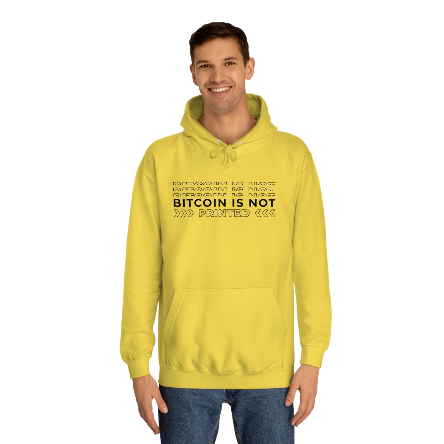 Bitcoin Is not printed Hoodie