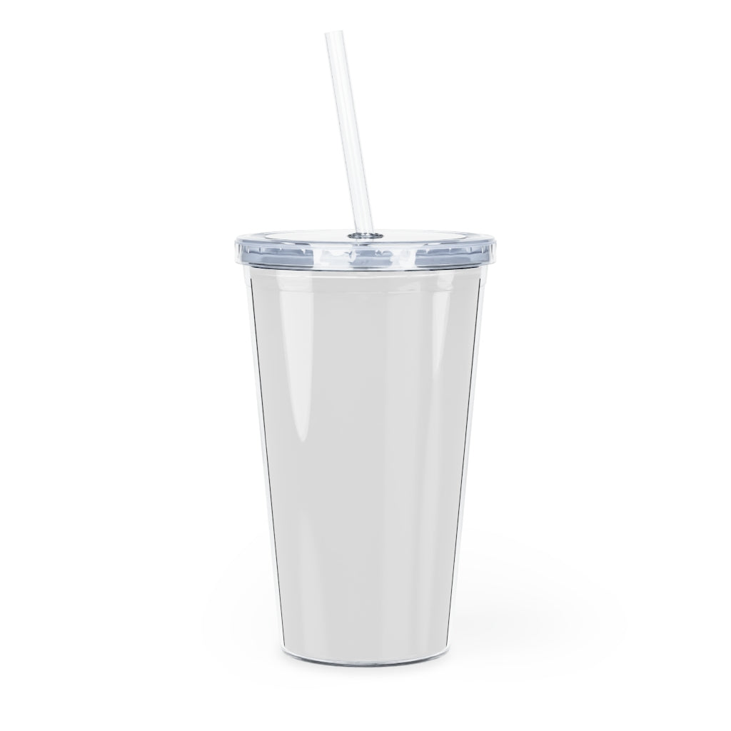 Plastic Tumbler with Straw