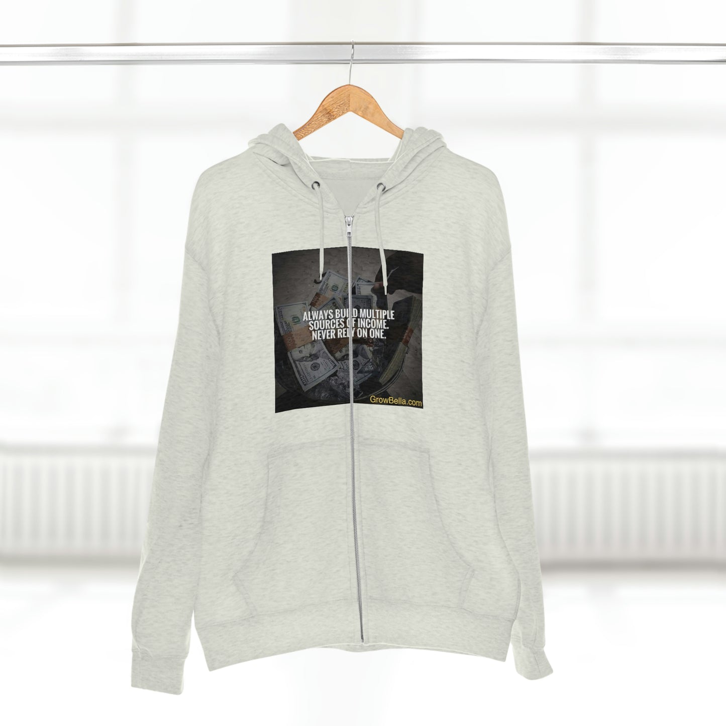 Never Depend on one river for Fish, Build Multiple Cash Flows Full Zip Hoodie