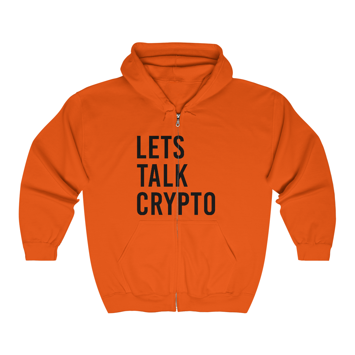 Lets talk Crypto Full Zip Hooded Sweatshirt