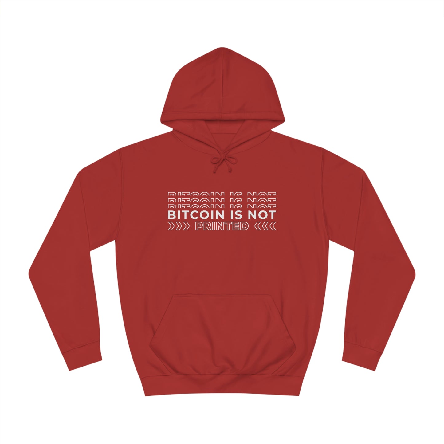 Bitcoin Is not printed Hoodie