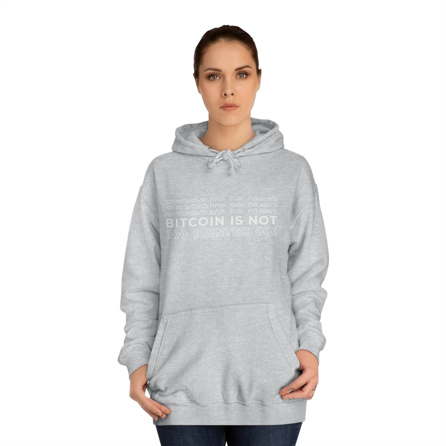 Bitcoin Is not printed Hoodie