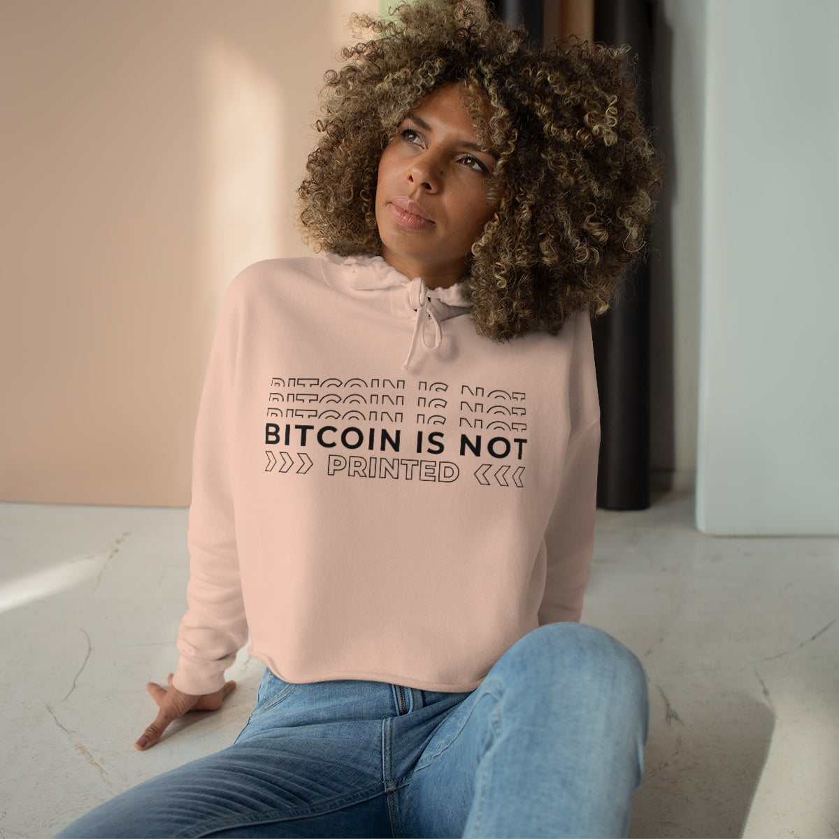 Bitcoin Crop Hoodie