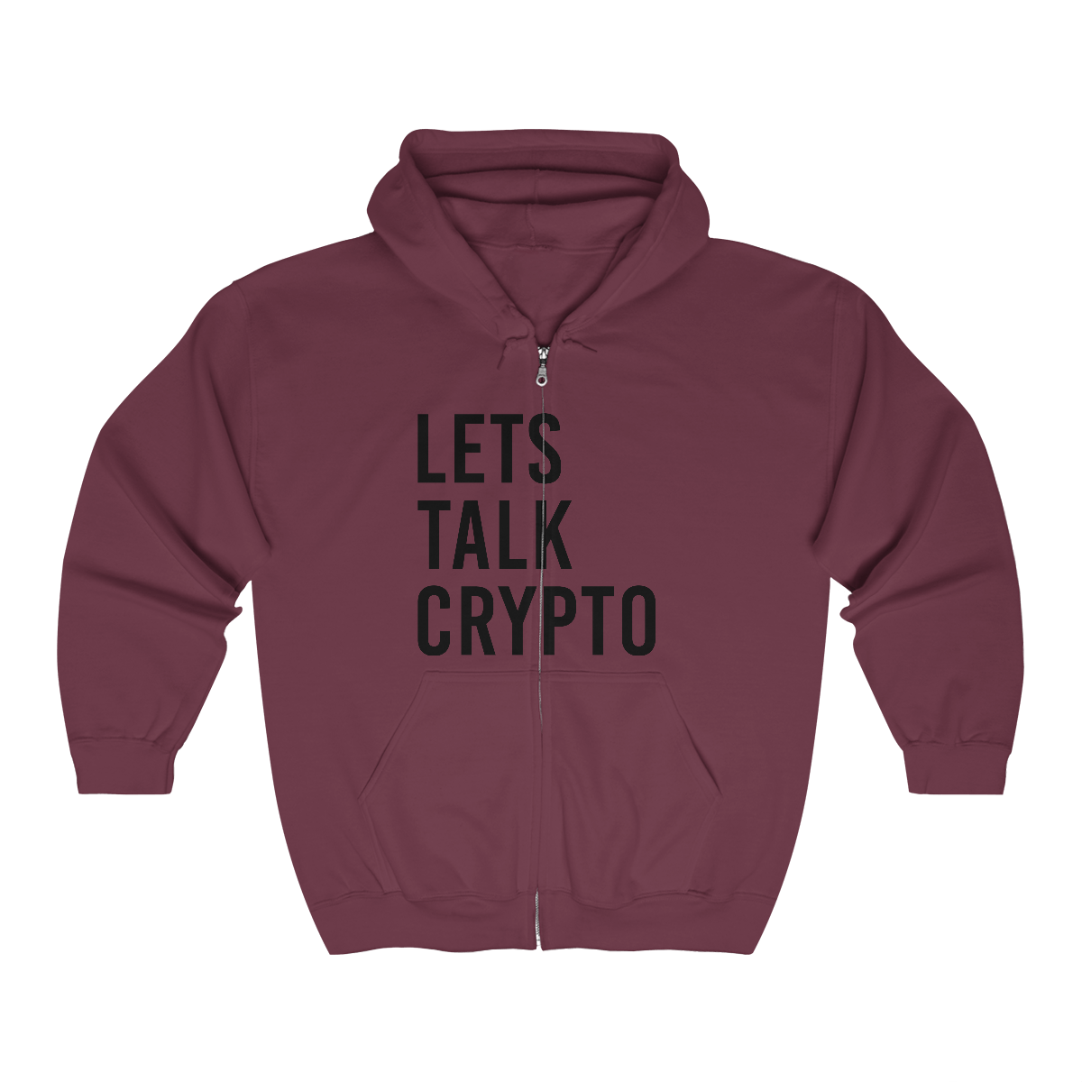 Lets talk Crypto Full Zip Hooded Sweatshirt