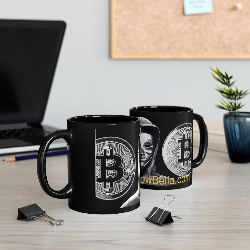 Crypto btc 11oz Black Mug