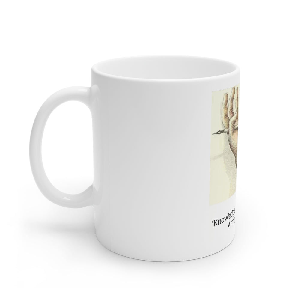 Knowledge is Power 15 & 11oz White Ceramic Mug