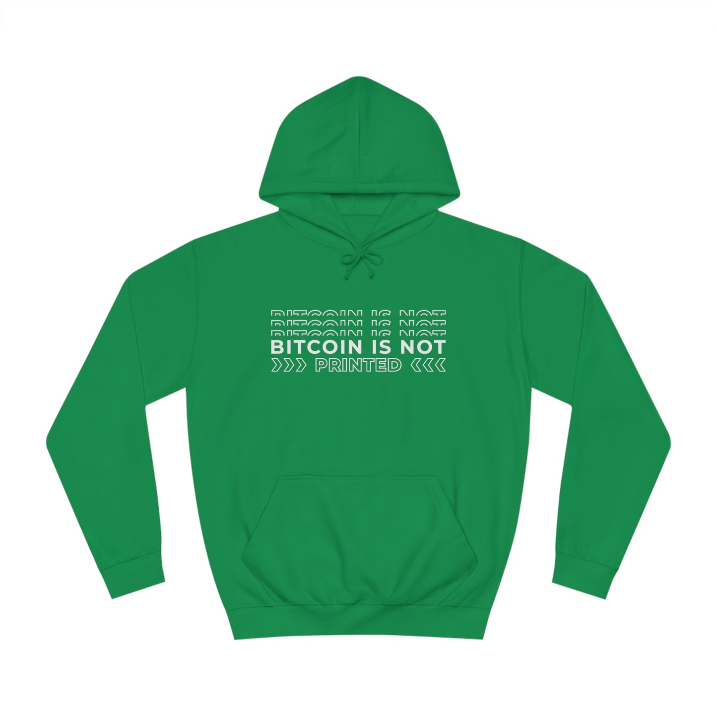 Bitcoin Is not printed Hoodie