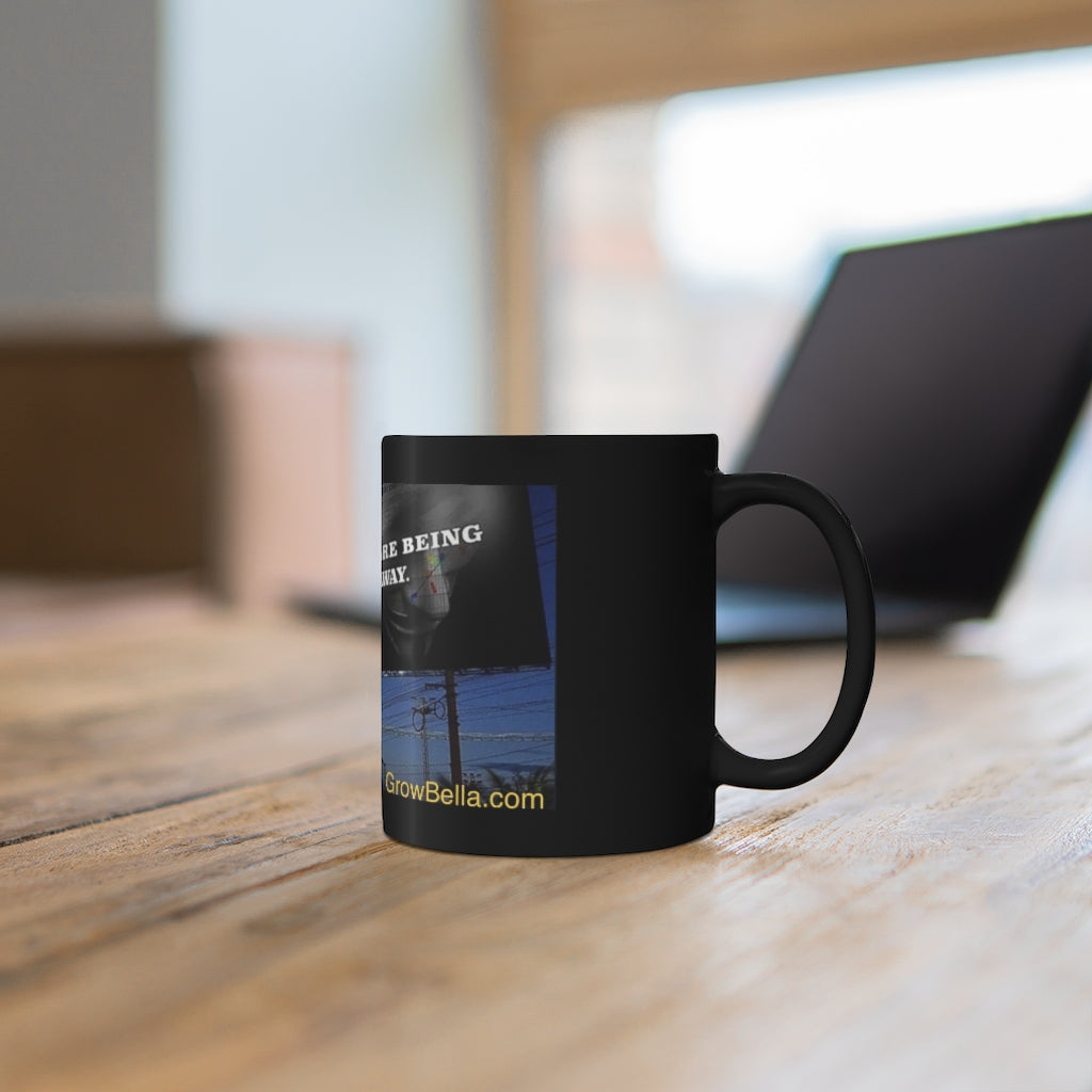 Your Savings is being printed, Buy BTC 11oz Black Mug