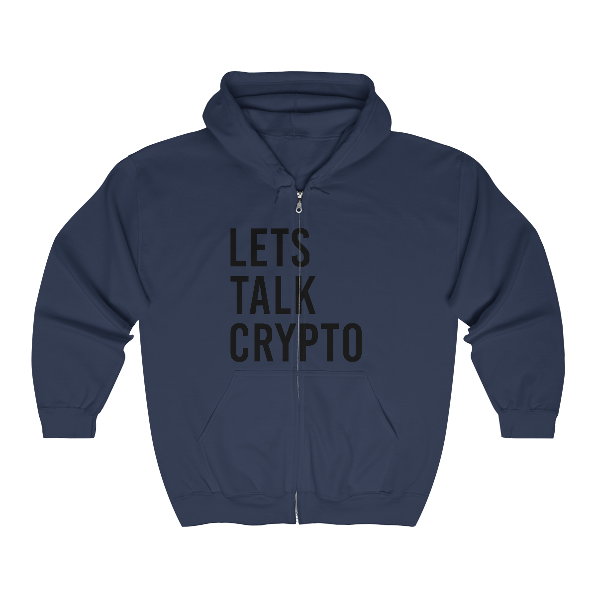 Lets talk Crypto Full Zip Hooded Sweatshirt