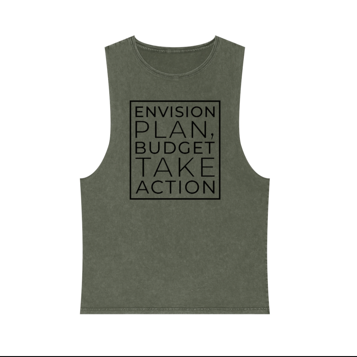 Bitcoin is Not Printed Stonewash Tank Top