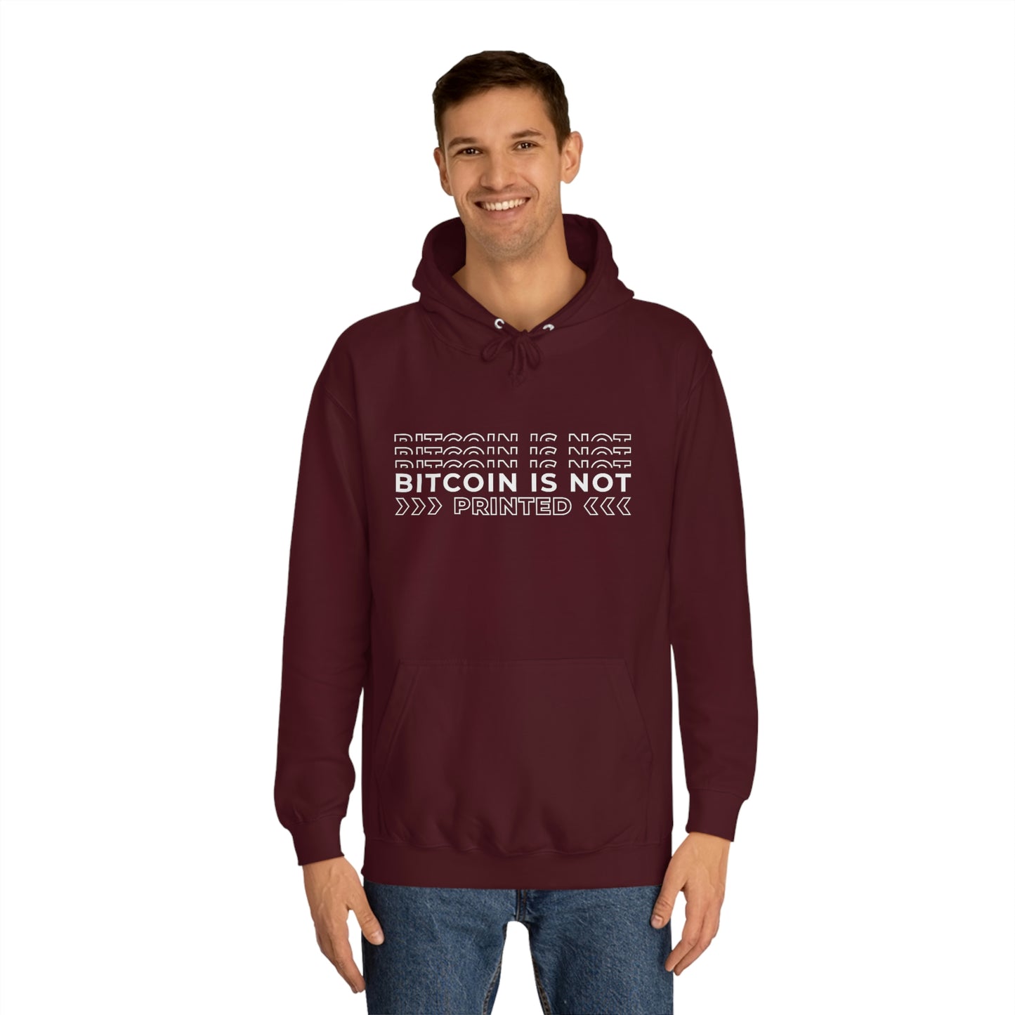 Bitcoin Is not printed Hoodie