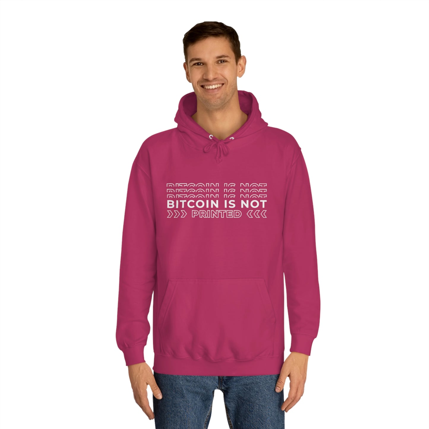Bitcoin Is not printed Hoodie