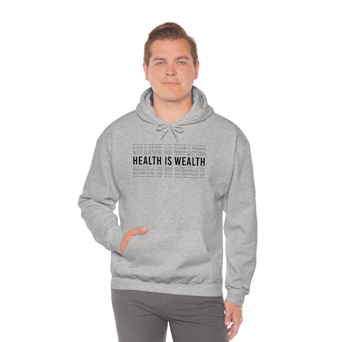 Health is Wealth Hooded Sweatshirt
