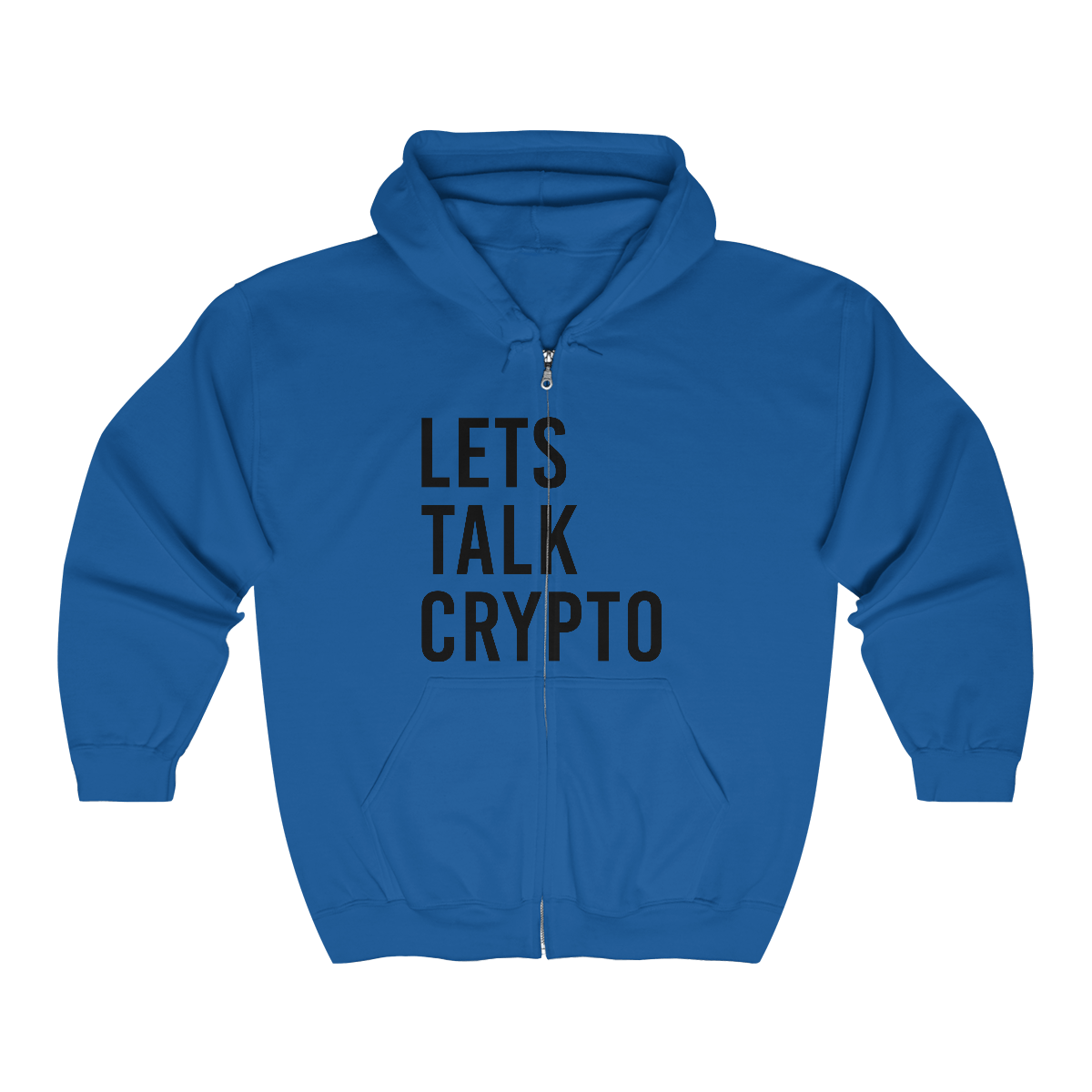 Lets talk Crypto Full Zip Hooded Sweatshirt