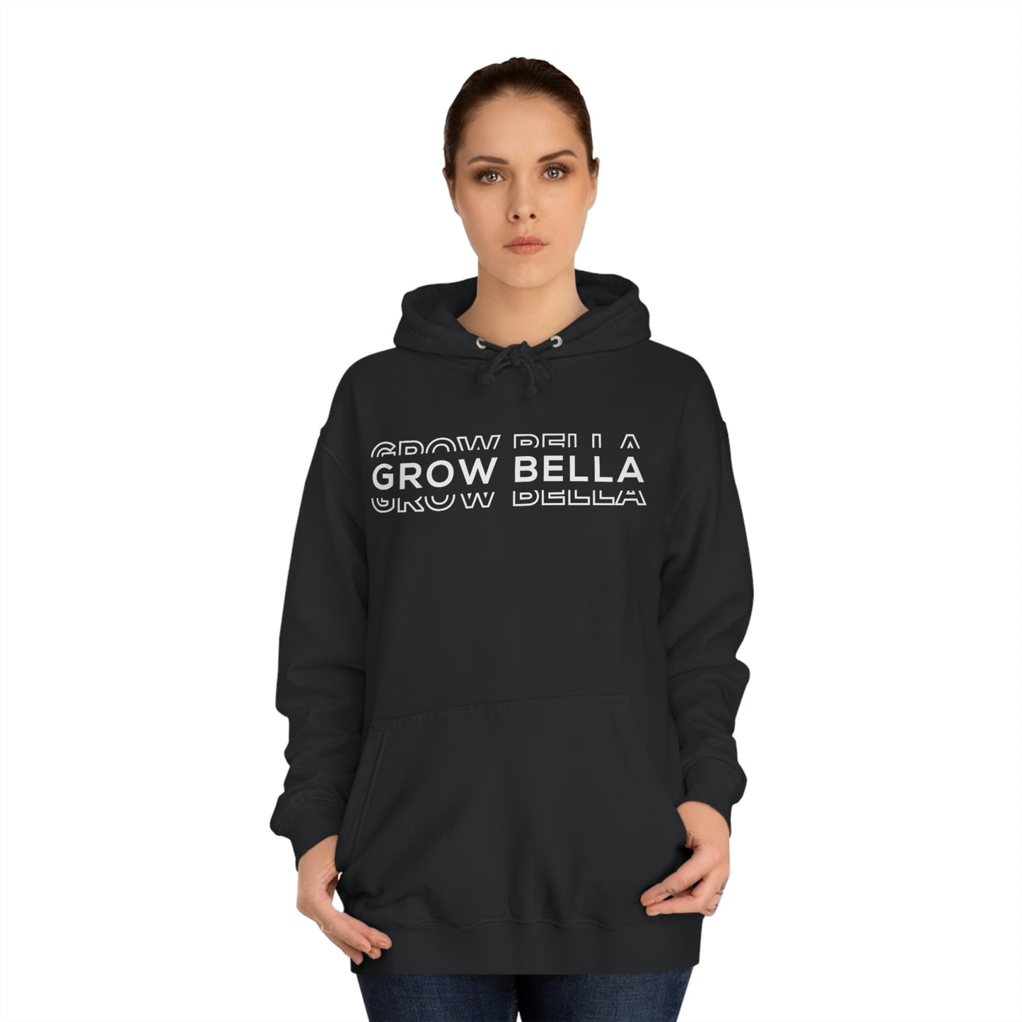 Grow Bella Hoodie. Black & Grey available
