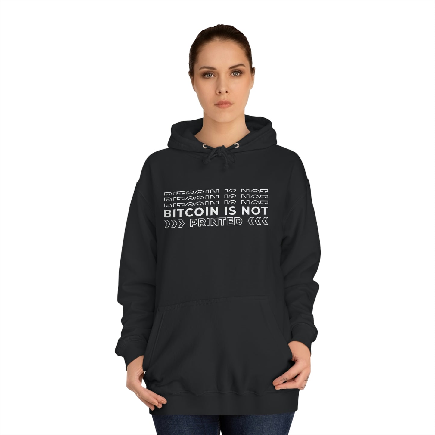Bitcoin Is not printed Hoodie