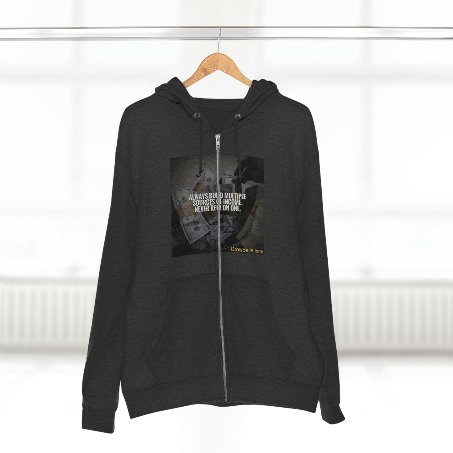 Never Depend on one river for Fish, Build Multiple Cash Flows Full Zip Hoodie