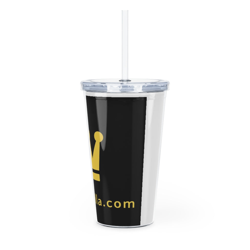 Plastic Tumbler with Straw