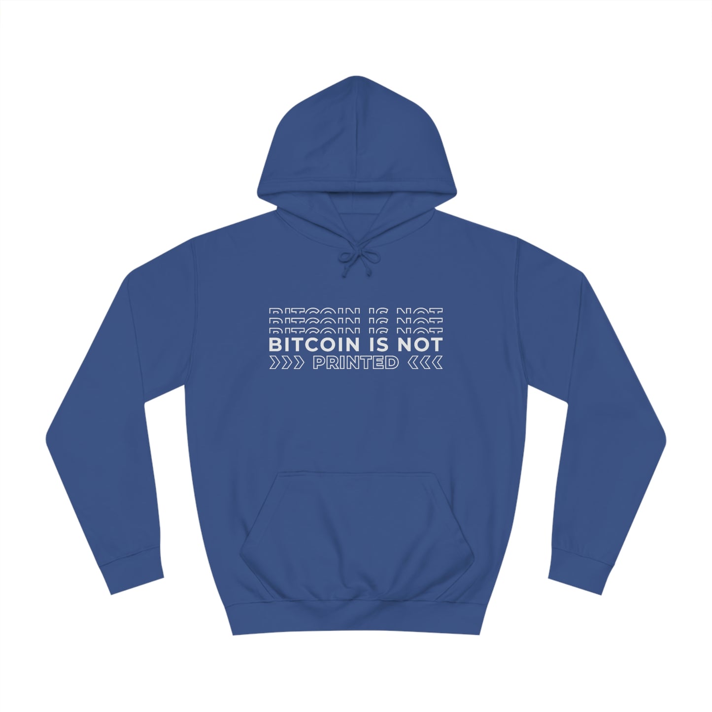 Bitcoin Is not printed Hoodie